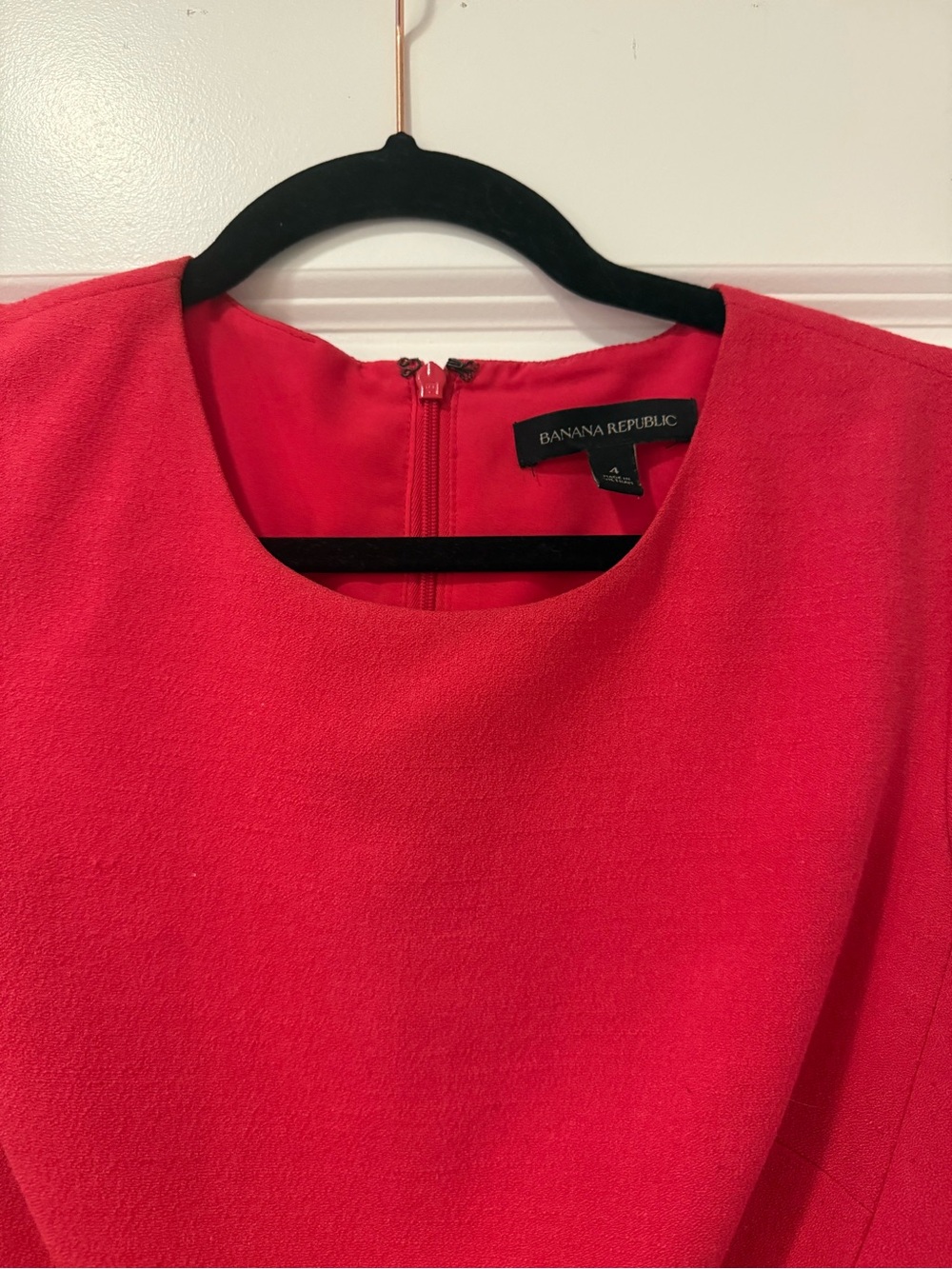 Banana Republic Women's Pink Short Sleeve Sheath Dress with pockets Size 4